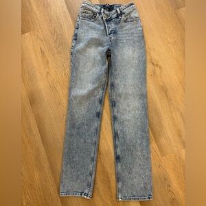 Hollister Asymmetrical Waist Straight Jeans